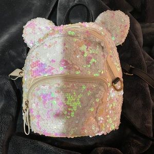Mickey Mouse ears sequin backpack